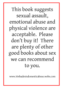 Protest flyer to take to book stores, created by our friends at 50ShadesIsDomesticAbuse.webs.com